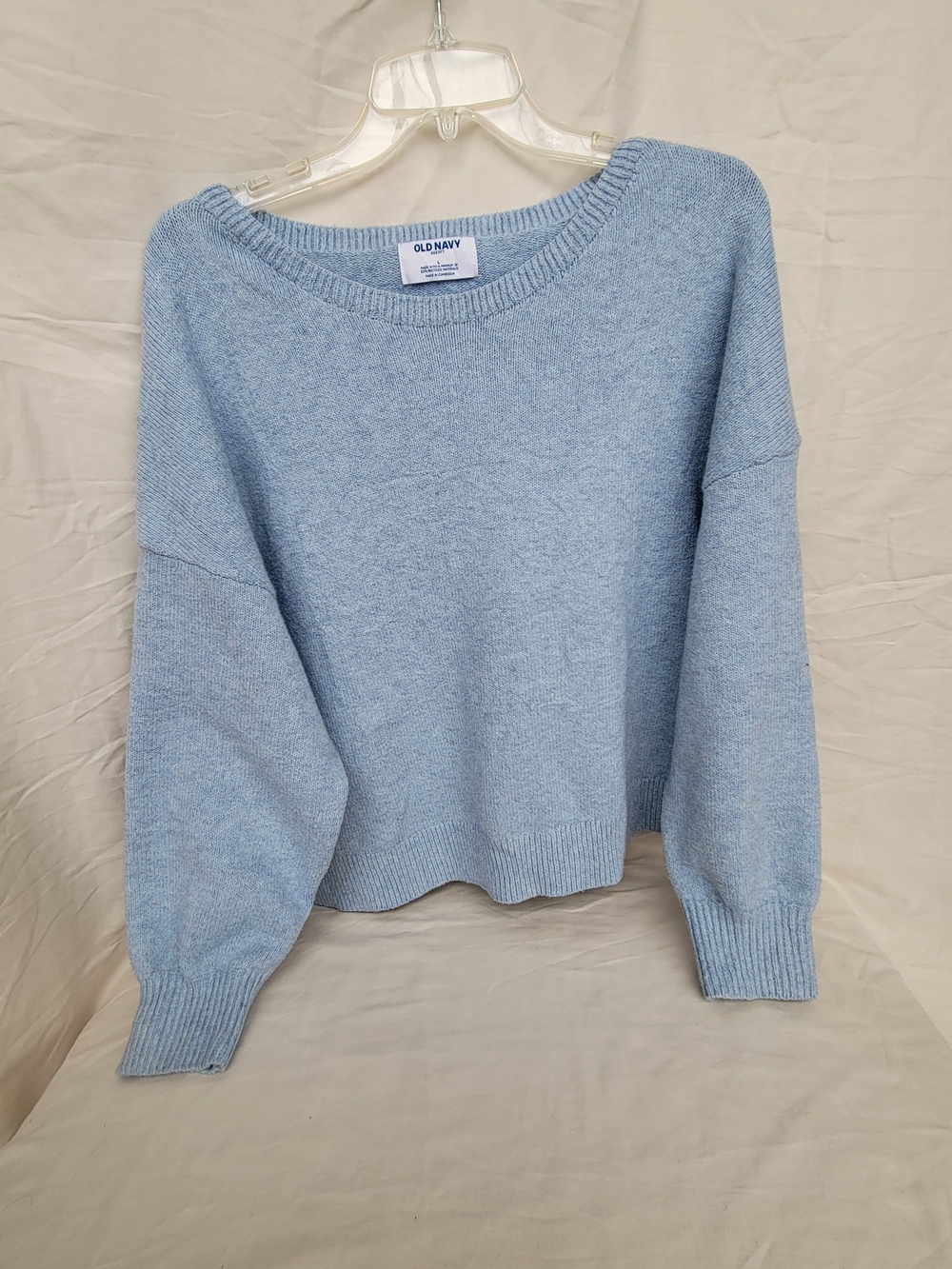 Old Navy Powder Blue & Beige Cropped Knit Sweaters Combo✨